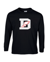 Deerfield HS Track and Field Logo Gray D - Cotton Longsleeve