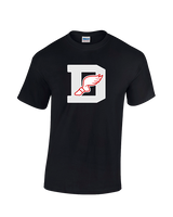Deerfield HS Track and Field Logo Gray D - Cotton T-Shirt