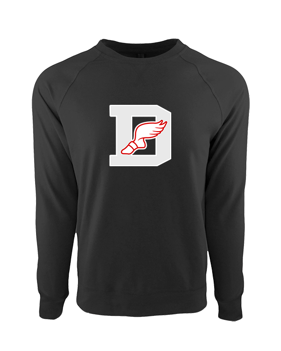 Deerfield HS Track and Field Logo Gray D - Crewneck Sweatshirt