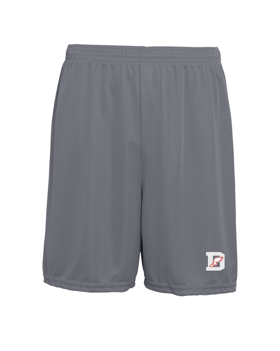 Deerfield HS Track and Field Logo Gray D - Mens 7inch Training Shorts