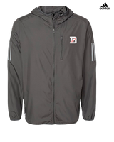 Deerfield HS Track and Field Logo Gray D - Mens Adidas Full Zip Jacket