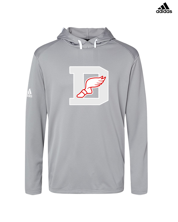 Deerfield HS Track and Field Logo Gray D - Mens Adidas Hoodie