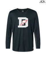 Deerfield HS Track and Field Logo Gray D - Mens Oakley Longsleeve