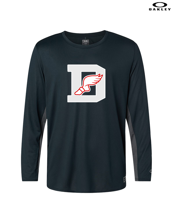 Deerfield HS Track and Field Logo Gray D - Mens Oakley Longsleeve