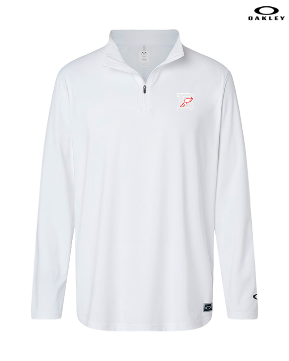 Deerfield HS Track and Field Logo Gray D - Mens Oakley Quarter Zip