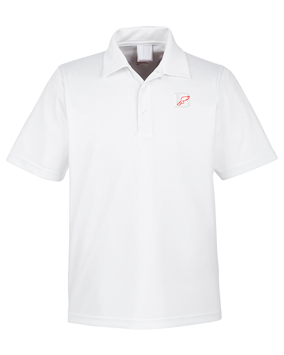 Deerfield HS Track and Field Logo Gray D - Mens Polo