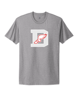 Deerfield HS Track and Field Logo Gray D - Mens Select Cotton T-Shirt