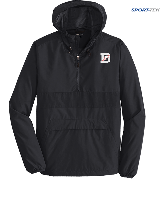 Deerfield HS Track and Field Logo Gray D - Mens Sport Tek Jacket
