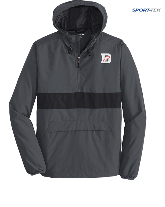 Deerfield HS Track and Field Logo Gray D - Mens Sport Tek Jacket