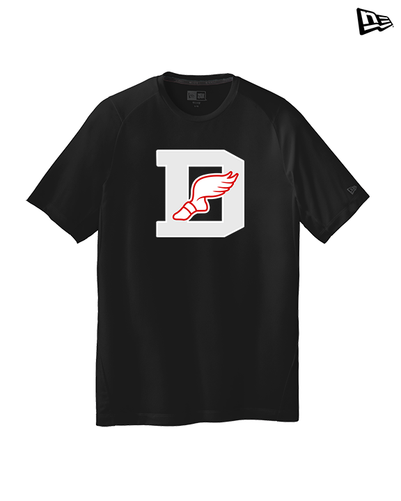 Deerfield HS Track and Field Logo Gray D - New Era Performance Shirt