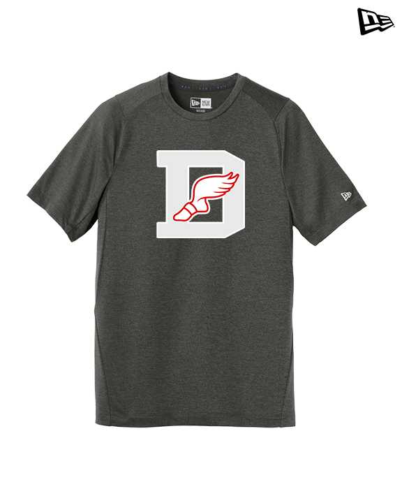 Deerfield HS Track and Field Logo Gray D - New Era Performance Shirt