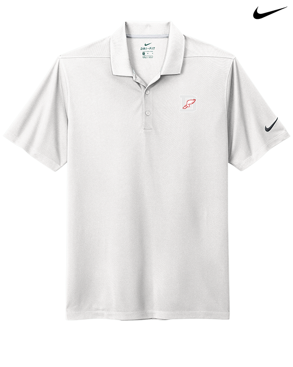 Deerfield HS Track and Field Logo Gray D - Nike Polo