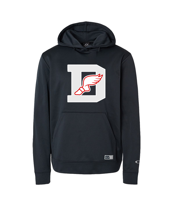 Deerfield HS Track and Field Logo Gray D - Oakley Performance Hoodie