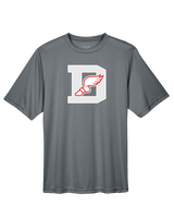 Deerfield HS Track and Field Logo Gray D - Performance Shirt
