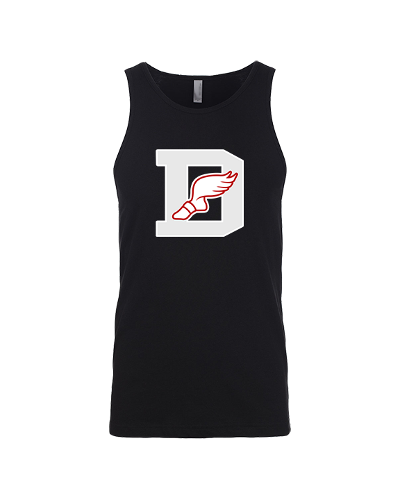 Deerfield HS Track and Field Logo Gray D - Tank Top