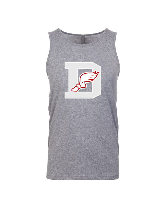 Deerfield HS Track and Field Logo Gray D - Tank Top