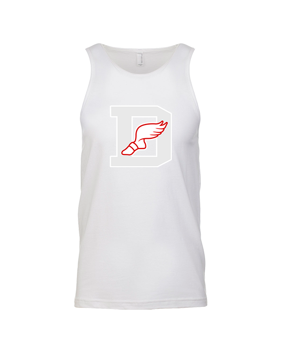 Deerfield HS Track and Field Logo Gray D - Tank Top