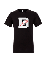 Deerfield HS Track and Field Logo Gray D - Tri-Blend Shirt