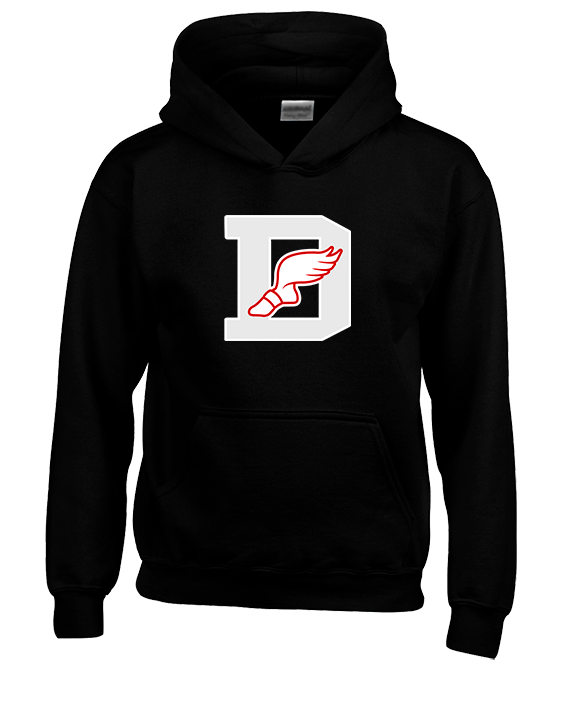 Deerfield HS Track and Field Logo Gray D - Unisex Hoodie