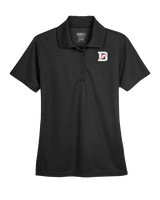 Deerfield HS Track and Field Logo Gray D - Womens Polo