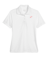 Deerfield HS Track and Field Logo Gray D - Womens Polo