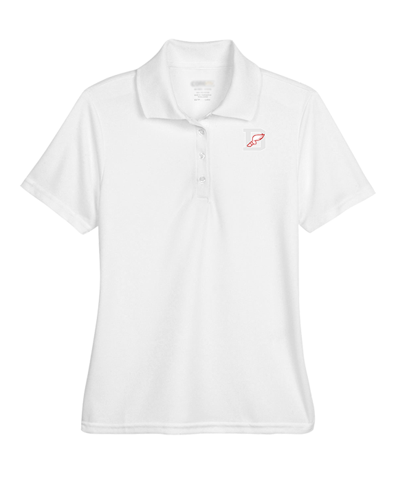 Deerfield HS Track and Field Logo Gray D - Womens Polo