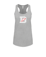 Deerfield HS Track and Field Logo Gray D - Womens Tank Top