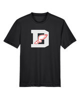 Deerfield HS Track and Field Logo Gray D - Youth Performance Shirt
