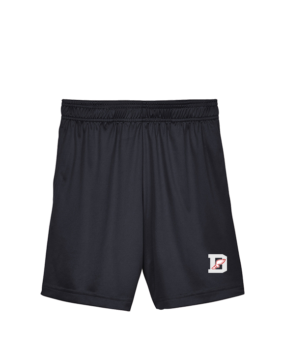 Deerfield HS Track and Field Logo Gray D - Youth Training Shorts