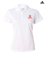 Deerfield HS Track and Field Logo Red - Adidas Womens Polo