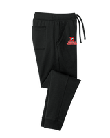 Deerfield HS Track and Field Logo Red - Cotton Joggers
