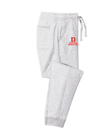 Deerfield HS Track and Field Logo Red - Cotton Joggers