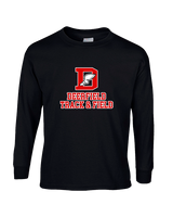 Deerfield HS Track and Field Logo Red - Cotton Longsleeve