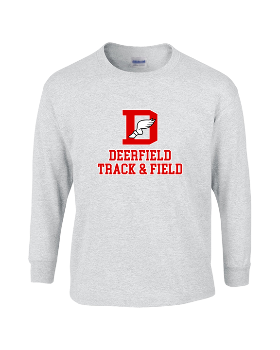 Deerfield HS Track and Field Logo Red - Cotton Longsleeve