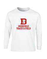 Deerfield HS Track and Field Logo Red - Cotton Longsleeve