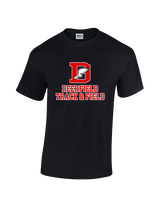 Deerfield HS Track and Field Logo Red - Cotton T-Shirt