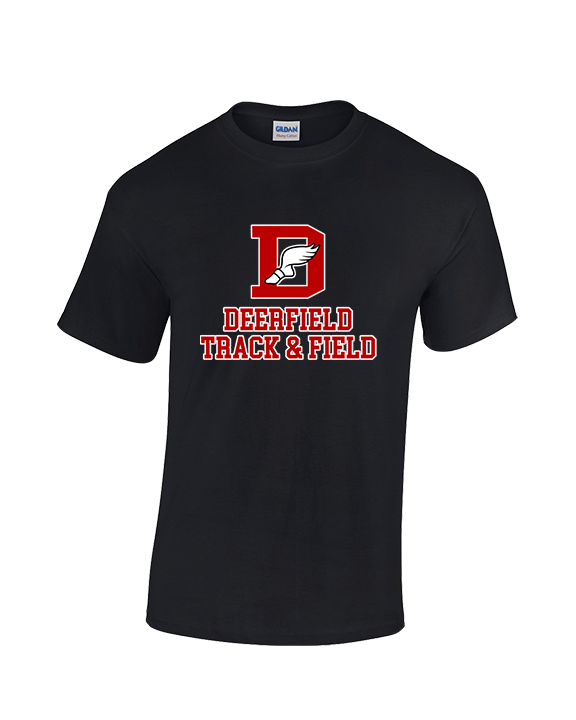 Deerfield HS Track and Field Logo Red - Cotton T-Shirt
