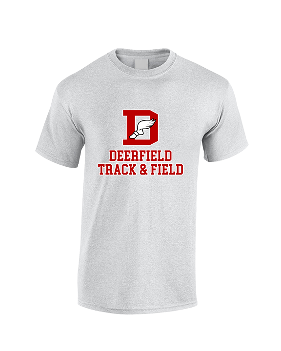 Deerfield HS Track and Field Logo Red - Cotton T-Shirt