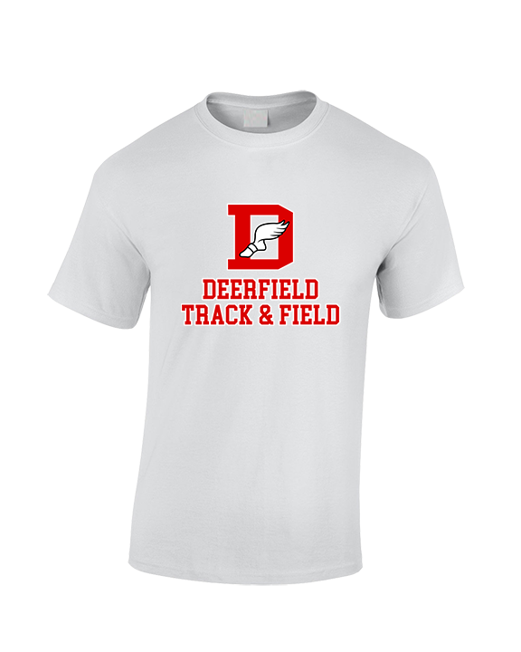 Deerfield HS Track and Field Logo Red - Cotton T-Shirt