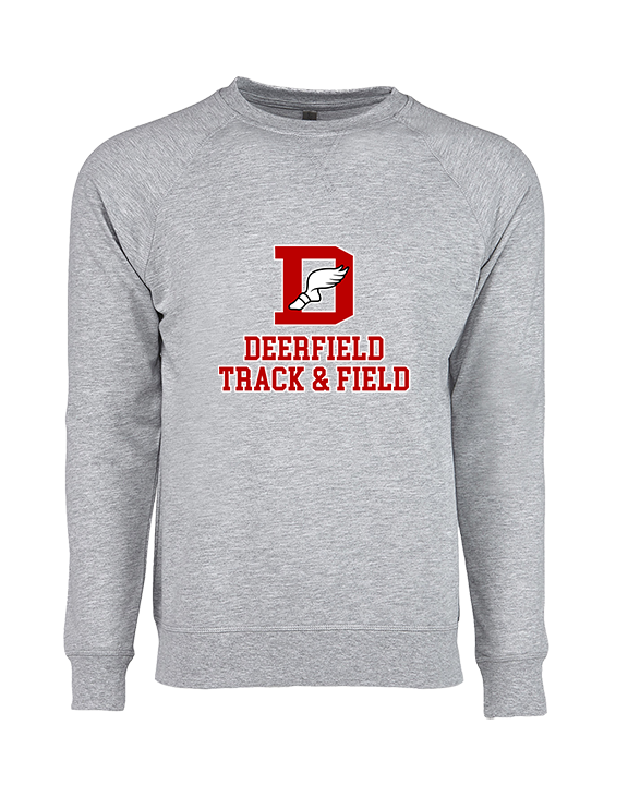 Deerfield HS Track and Field Logo Red - Crewneck Sweatshirt