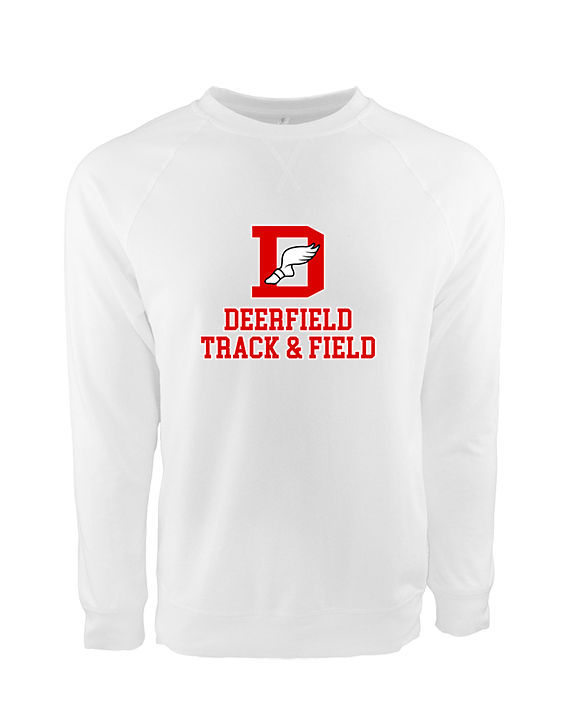 Deerfield HS Track and Field Logo Red - Crewneck Sweatshirt