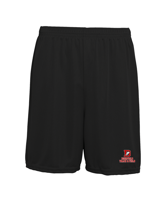 Deerfield HS Track and Field Logo Red - Mens 7inch Training Shorts