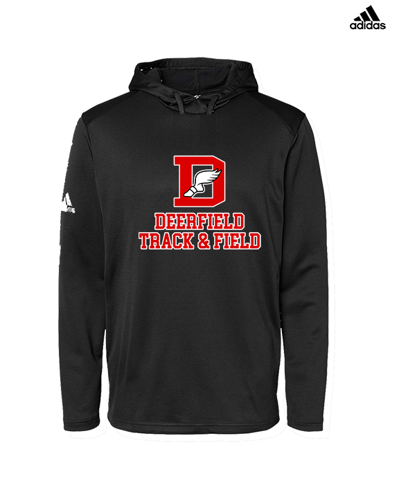 Deerfield HS Track and Field Logo Red - Mens Adidas Hoodie