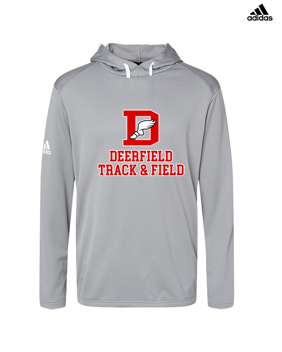 Deerfield HS Track and Field Logo Red - Mens Adidas Hoodie