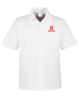 Deerfield HS Track and Field Logo Red - Mens Polo
