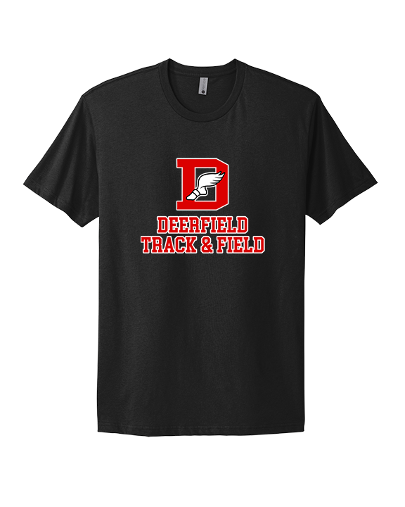 Deerfield HS Track and Field Logo Red - Mens Select Cotton T-Shirt