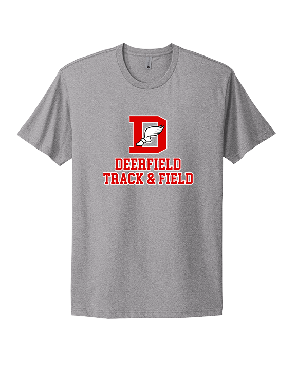 Deerfield HS Track and Field Logo Red - Mens Select Cotton T-Shirt