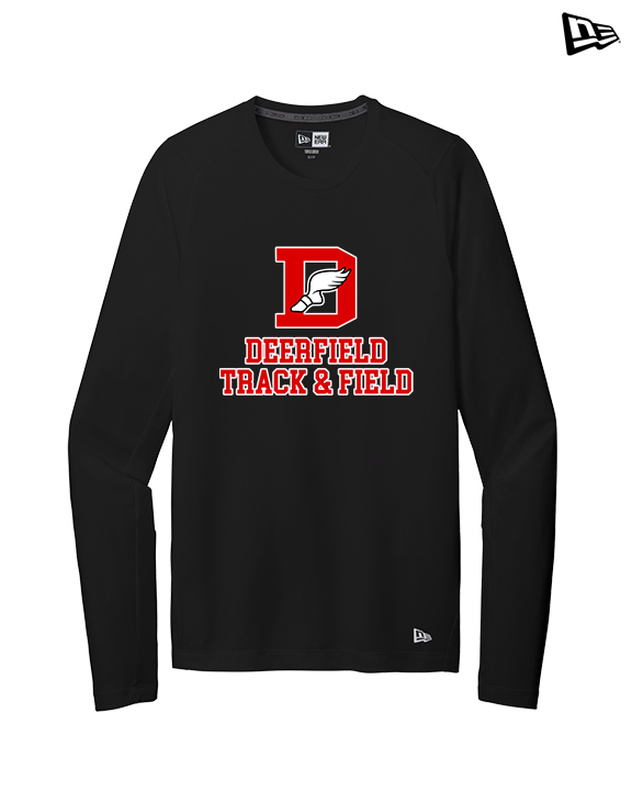 Deerfield HS Track and Field Logo Red - New Era Performance Long Sleeve
