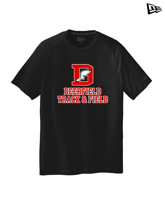 Deerfield HS Track and Field Logo Red - New Era Performance Shirt