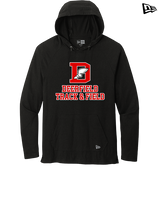 Deerfield HS Track and Field Logo Red - New Era Tri-Blend Hoodie